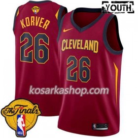 Dres Cleveland Cavaliers Kyle Korver 26 2018 NBA Finals Patch Nike Crvena Swingman - Dječji